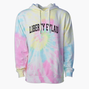 Liberty Eylau Middle School Varsity Arch Premium Tie-Dye Hoodie