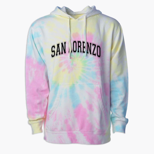 San Lorenzo Parish Varsity Arch Premium Tie-Dye Hoodie