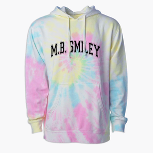 M.b. Smiley High School Varsity Arch Premium Tie-Dye Hoodie