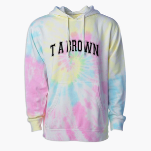 T A Brown Elementary School Varsity Arch Premium Tie-Dye Hoodie