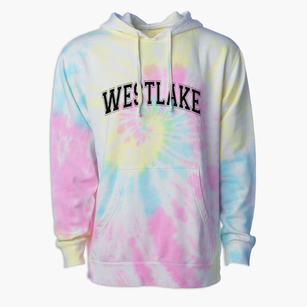 Westlake High School Varsity Arch Premium Tie-Dye Hoodie