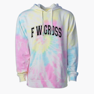F W Gross Elementary School Varsity Arch Premium Tie-Dye Hoodie