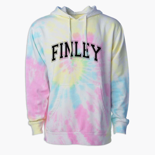 Finley Middle School Varsity Arch Premium Tie-Dye Hoodie