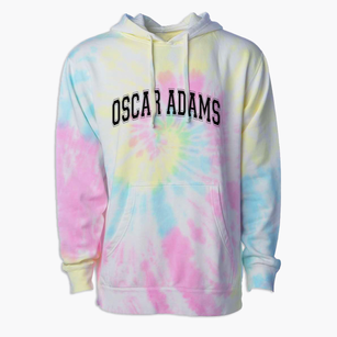 Oscar Adams Advanced Technology Center Varsity Arch Premium Tie-Dye Hoodie