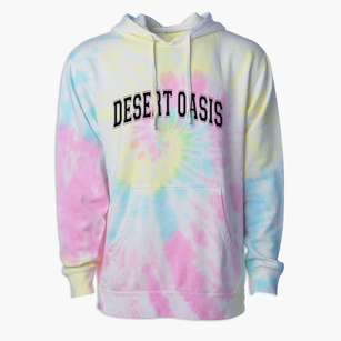 Desert Oasis High School Varsity Arch Premium Tie-Dye Hoodie