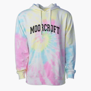 Moorcroft Elementary School Varsity Arch Premium Tie-Dye Hoodie