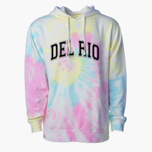 Del Rio Elementary School Varsity Arch Premium Tie-Dye Hoodie
