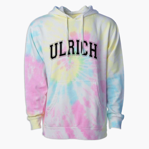 Ulrich Elementary School Varsity Arch Premium Tie-Dye Hoodie