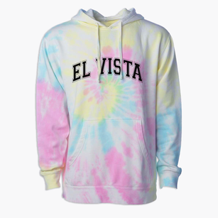 El Vista Elementary School Varsity Arch Premium Tie-Dye Hoodie