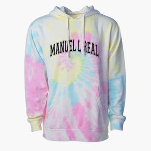 Manuel L Real Elementary School Varsity Arch Premium Tie-Dye Hoodie