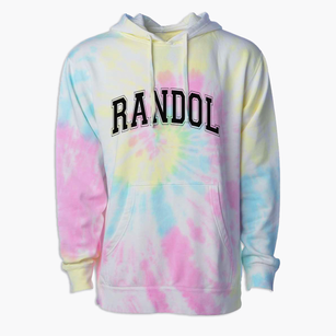 Randol Elementary School Varsity Arch Premium Tie-Dye Hoodie