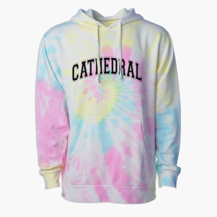 Cathedral School For Boys Varsity Arch Premium Tie-Dye Hoodie