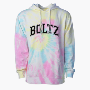 Boltz Junior High School Varsity Arch Premium Tie-Dye Hoodie