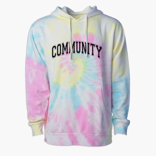 Community Christian School Varsity Arch Premium Tie-Dye Hoodie