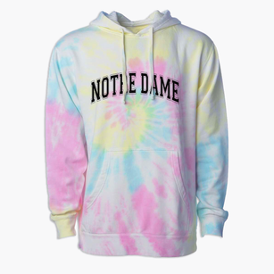 Notre Dame High School Varsity Arch Premium Tie-Dye Hoodie