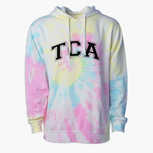 The Classical Academy Of Sarasota Varsity Arch Premium Tie-Dye Hoodie