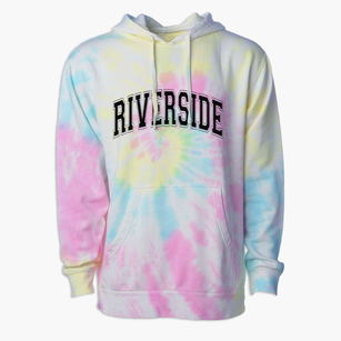 Riverside Elementary School Varsity Arch Premium Tie-Dye Hoodie