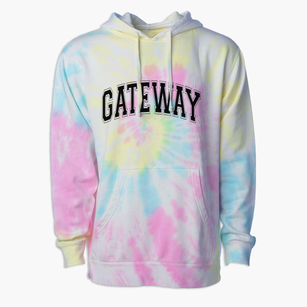 Gateway School & Learning Center Varsity Arch Premium Tie-Dye Hoodie