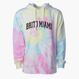 Brito Miami Private School Varsity Arch Premium Tie-Dye Hoodie