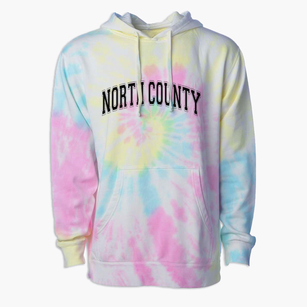 North County K-8 Center Varsity Arch Premium Tie-Dye Hoodie