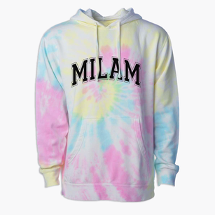 Milam K-8 Center Varsity Arch Premium Tie-Dye Hoodie