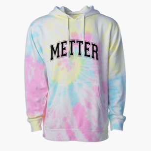Metter High School Varsity Arch Premium Tie-Dye Hoodie