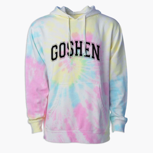 Goshen Elementary School Varsity Arch Premium Tie-Dye Hoodie