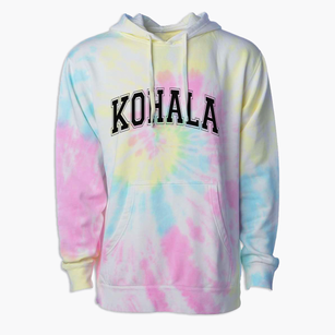 Kohala Elementary School Varsity Arch Premium Tie-Dye Hoodie
