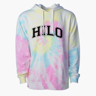 Hilo High School Varsity Arch Premium Tie-Dye Hoodie