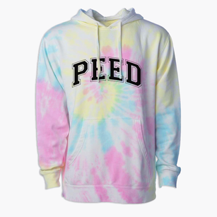 Peed Elementary School Varsity Arch Premium Tie-Dye Hoodie