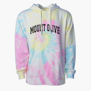 Mount Olive Elementary School Varsity Arch Premium Tie-Dye Hoodie