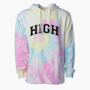 High School Varsity Arch Premium Tie-Dye Hoodie