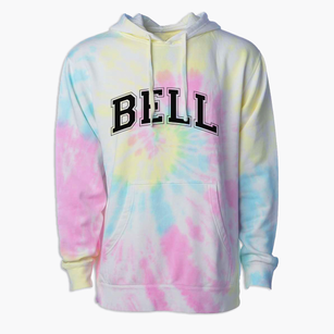 Bell Elementary School Varsity Arch Premium Tie-Dye Hoodie