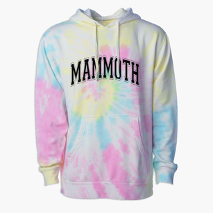 Mammoth Elementary School Varsity Arch Premium Tie-Dye Hoodie