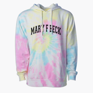 Mary F Beck Elementary School Varsity Arch Premium Tie-Dye Hoodie