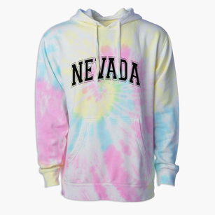 Nevada Middle School Varsity Arch Premium Tie-Dye Hoodie