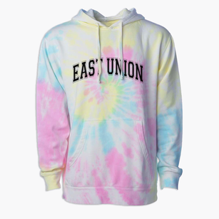 East Union Community Schools Varsity Arch Premium Tie-Dye Hoodie