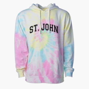 Saint John Lutheran School Varsity Arch Premium Tie-Dye Hoodie