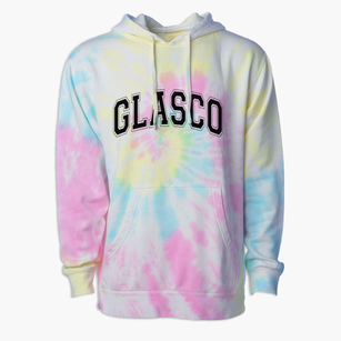 Glasco High School Varsity Arch Premium Tie-Dye Hoodie