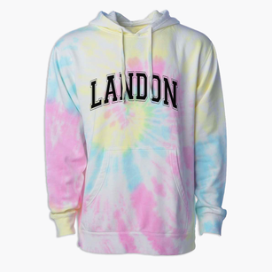 Landon Middle School Varsity Arch Premium Tie-Dye Hoodie