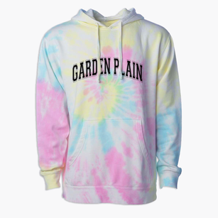 Garden Plain Elementary School Varsity Arch Premium Tie-Dye Hoodie