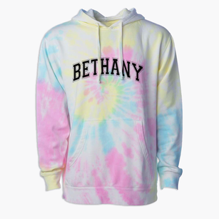 Bethany Christian School Varsity Arch Premium Tie-Dye Hoodie