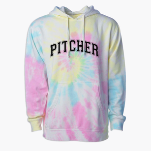 Pitcher Junior High School Varsity Arch Premium Tie-Dye Hoodie