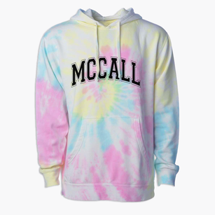 Mccall Senior High School Varsity Arch Premium Tie-Dye Hoodie
