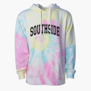 Southside Elementary School Varsity Arch Premium Tie-Dye Hoodie