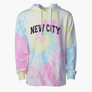 New City Montessori School Varsity Arch Premium Tie-Dye Hoodie