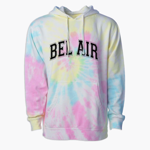 Bel Air Middle School Varsity Arch Premium Tie-Dye Hoodie