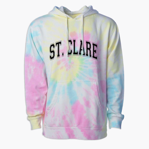 Saint Clare School Varsity Arch Premium Tie-Dye Hoodie