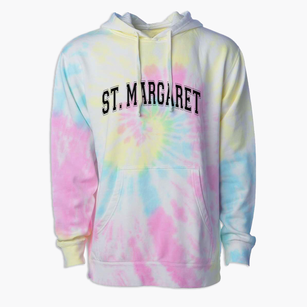 Saint Margaret Elementary School Varsity Arch Premium Tie-Dye Hoodie