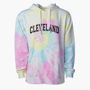 Cleveland Middle School Varsity Arch Premium Tie-Dye Hoodie